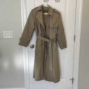 Misty Harbor Trench Coat with Removable Faux Fur liner